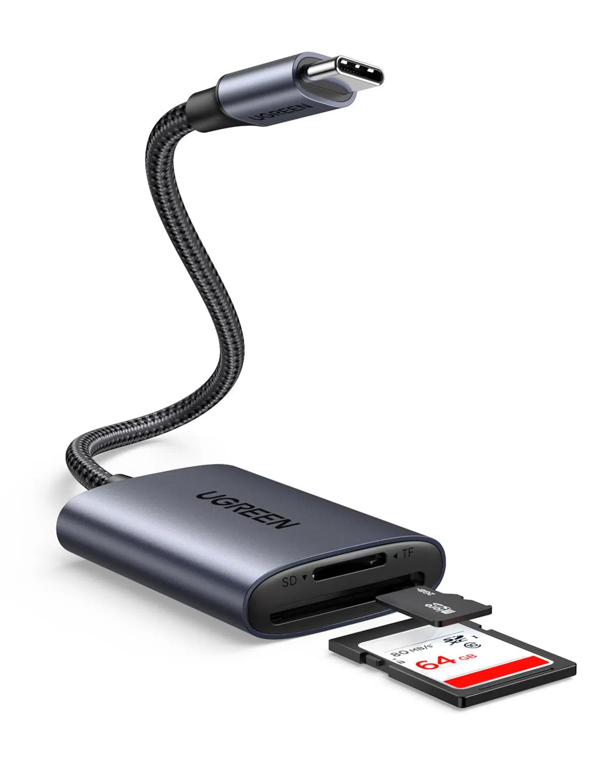 UGREEN Type-C to SD ve Micro SD Kart Okuyucu Adaptör, 80888